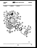 CABINET AND COMPONENT PARTS Diagram and Parts List for DEISFW2  Frigidaire Dryer