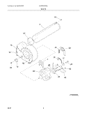 MOTOR Diagram and Parts List for NMGR336FS0  Frigidaire Dryer