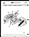 BACKGUARD AND CONTROL PARTS Diagram and Parts List for 31-3968-66-02  Tappan Range