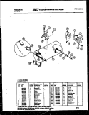 ELEMENT AND HOUSING PARTS Diagram and Parts List for DEDML6  Frigidaire Dryer