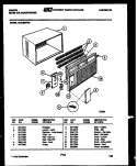 CABINET PARTS Diagram and Parts List for AK24E6RVG  Gibson Air Conditioner