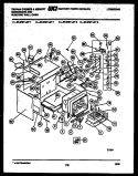 LOWER BODY PARTS Diagram and Parts List for 57-2707-10-02  Tappan Microwave Oven Combo