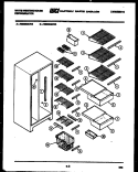 SHELVES AND SUPPORTS Diagram and Parts List for RS226GCH3  Frigidaire Refrigerator