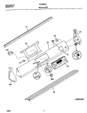 BACKGUARD Diagram and Parts List for FCS388WHCB  Frigidaire Range