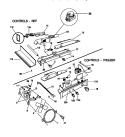 CONTROLS Diagram and Parts List for F45WP26CW1  Frigidaire Refrigerator