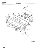 P12C0016 CONTROL PANEL Diagram and Parts List for FWS800FHS0  Frigidaire Washer