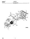 AIR HANDLING PARTS Diagram and Parts List for WAS226G2A1  Frigidaire Air Conditioner