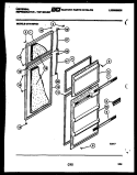 DOOR PARTS Diagram and Parts List for GTN140HG1  Frigidaire Refrigerator
