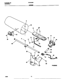 BURNER Diagram and Parts List for FDG336NBS2  Frigidaire Dryer