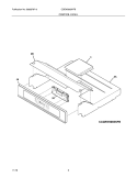 CONTROL PANEL Diagram and Parts List for CGEW3065KFB  Frigidaire Wall Oven