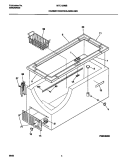 CABINET / CONTROL / SHELVES Diagram and Parts List for MFC13M6BW0  Frigidaire Freezer