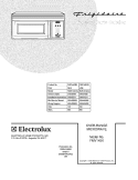 COVER Diagram and Parts List for FMV145KB2  Frigidaire Microwave