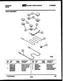 BROILER PARTS Diagram and Parts List for REGS37BNW1  Frigidaire Range