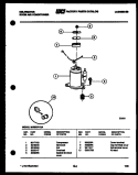 COMPRESSOR Diagram and Parts List for MH205F1QA  Kelvinator Air Conditioner