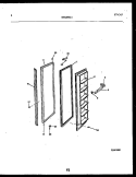 FREEZER DOOR PARTS Diagram and Parts List for FPCIS22VPW1  Frigidaire Refrigerator