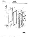 REFRIGERATOR DOOR Diagram and Parts List for MRS24WRED1  Frigidaire Refrigerator