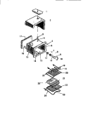 OVEN CAVITY Diagram and Parts List for KS970GKD1  Frigidaire Range