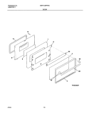 DOOR Diagram and Parts List for MSF312BFWG  Uni Range