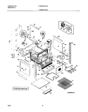LOWER OVEN Diagram and Parts List for PLEB30T8CCA  Frigidaire Wall Oven