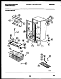 CABINET PARTS Diagram and Parts List for FU169LRW6  Frigidaire Freezer
