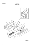 CONTROL PANEL Diagram and Parts List for PLDS999CC0  Frigidaire Dishwasher