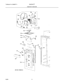CABINET - FREEZER Diagram and Parts List for E42BS75ETT  Electrolux Refrigerator
