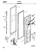 FREEZER DOOR Diagram and Parts List for MRS20WRGD2  Frigidaire Refrigerator