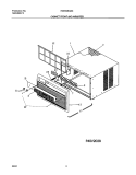 CABINET FRONT AND WRAPPER Diagram and Parts List for FAS183K2A5  Frigidaire Air Conditioner