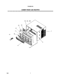 CABINET FRONT AND WRAPPER Diagram and Parts List for FAC085J7A3  Frigidaire Air Conditioner