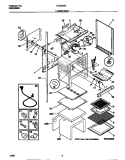 LOWER BODY Diagram and Parts List for TGO356BCDD  Tappan Range