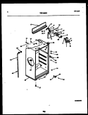 CABINET PARTS Diagram and Parts List for TPK160HN2W  Kelvinator Refrigerator
