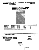 COVER Diagram and Parts List for FWS745GCT1  Frigidaire Washer