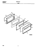 DOOR Diagram and Parts List for TEF356SCWD  Tappan Range