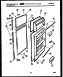 DOOR PARTS Diagram and Parts List for RT195KCH0  Frigidaire Refrigerator