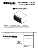 COVER Diagram and Parts List for WAL106Y1A2  Frigidaire Air Conditioner