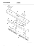 BACKGUARD Diagram and Parts List for FPDS3085KFB  Frigidaire Range