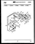 BURNER, MANIFOLD AND GAS CONTROL Diagram and Parts List for 32-1022-57-08  Tappan Range
