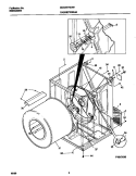 CABINET / DRUM Diagram and Parts List for GDG337REW1  Gibson Dryer