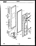 FREEZER DOOR PARTS Diagram and Parts List for TRS26WRAB0  Tappan Refrigerator