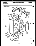 CABINET PARTS Diagram and Parts List for GTN217HH2  Frigidaire Refrigerator