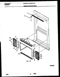 WINDOW MOUNTING PARTS Diagram and Parts List for WAC077T7A2  Frigidaire Air Conditioner
