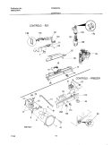 CONTROLS Diagram and Parts List for FRS20ZRGB6  Frigidaire Refrigerator