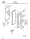 REFRIGERATOR DOOR Diagram and Parts List for FRS20ZSHB3  Frigidaire Refrigerator