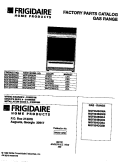 COVER Diagram and Parts List for MGF354BGDA  Frigidaire Range