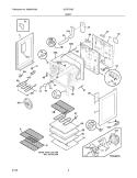 BODY Diagram and Parts List for GLEFS79DBH  Frigidaire Range