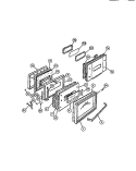 DOOR Diagram and Parts List for KS860GDD5  Frigidaire Range