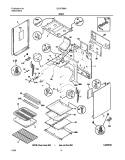 BODY Diagram and Parts List for GLGFS66AQD  Frigidaire Range
