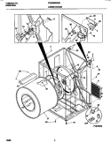 P16V0035 DRY CAB, HEATER Diagram and Parts List for FDEB55RGS0  Frigidaire Dryer