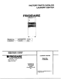 COVER Diagram and Parts List for FLEB43RGS0  Frigidaire Washer Dryer Combo