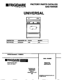 COVER Diagram and Parts List for MGF345CBSD  Frigidaire Range